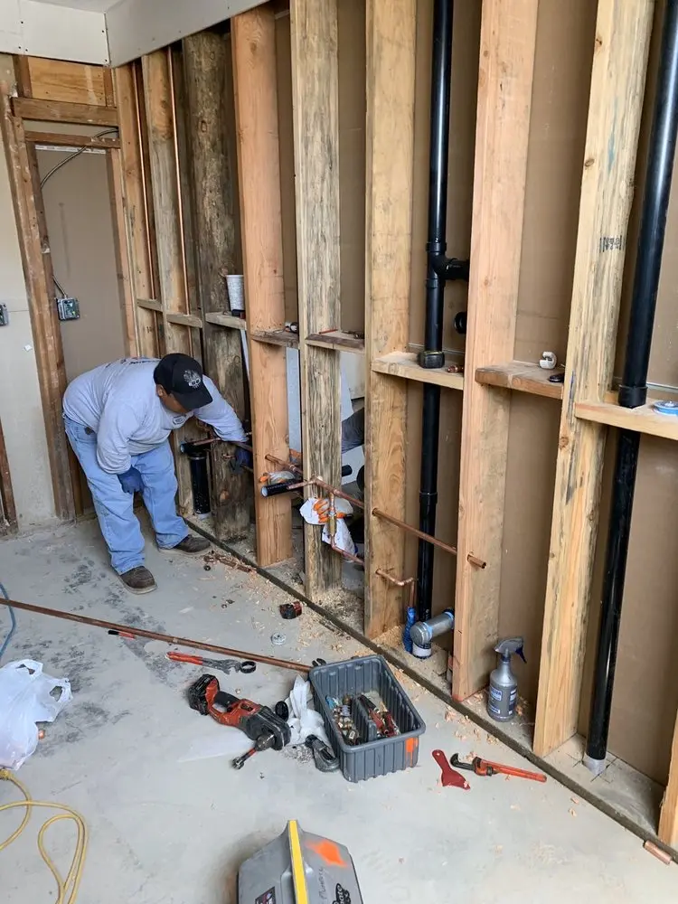 Commercial rough-in plumbing for Water Heater Replacement in Jefferson